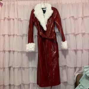 DollsKill Hot & Delicious Ruby Prettiest Rock Star Crocodile Coat NWT
